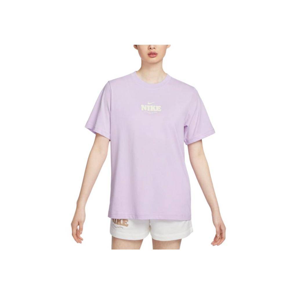 New Nike SS24 Sportswear Essential Women's T-Shirt Purple HF6180-517