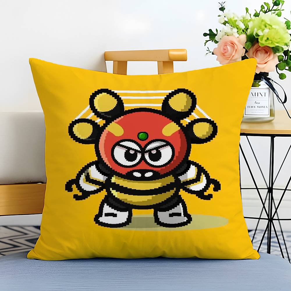 Anime R-Robo Kabutack-MT Cartoon Pillow Case Printed Brushed Fleece Pillow Baby Skin-Touch Eco-Friendly Dye-Sublimat