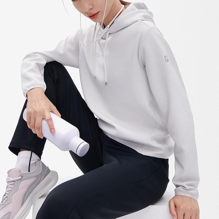 New FILA Athletics Sweatshirts Women's Tallow White A11W242203F-IV