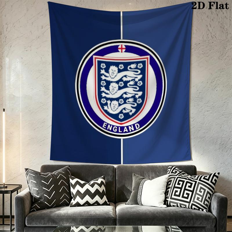 England Football Wall Tapestry Aesthetic Wall Hanging Printed Fabric Blanket Decorative Tapestries for Bedroom Living Room Home Decor