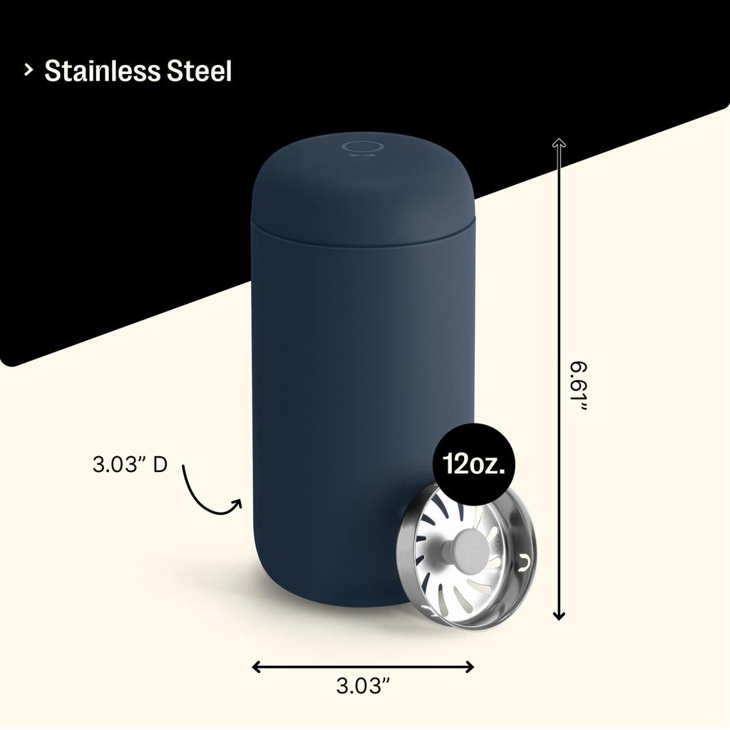 Fellow Carter Move Official Insulated Travel Mug 12oz Mug, Manufacturer (Stone Blue, (350ml))