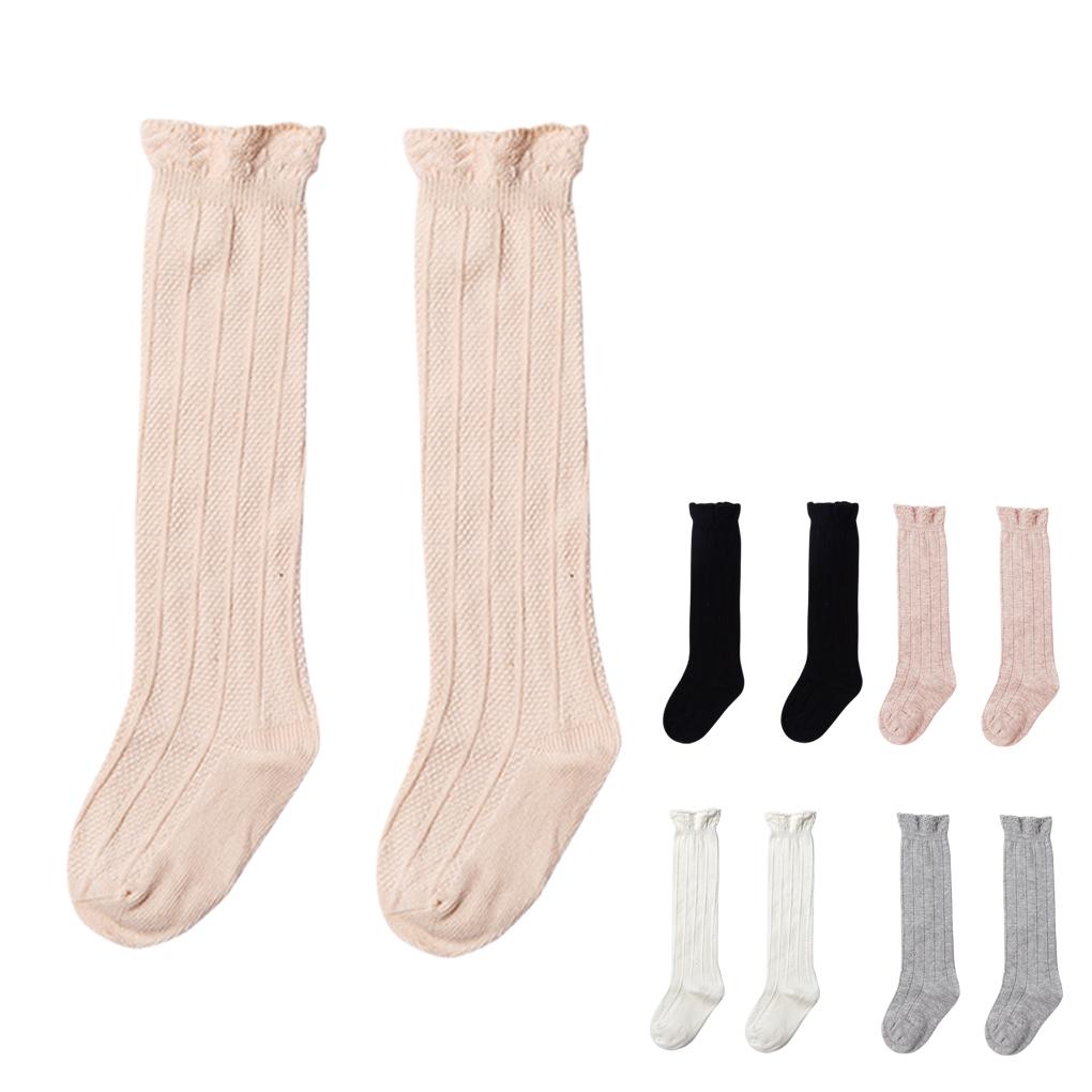 Schöne Spitze Kniehohe Socken für Mädchen Kinder Baumwolle Weich Lange Socke Warme Socken
