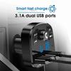 Bluetooth-compatible FM Transmitter Car Player Kit Card Car Charger Quick 3.0 Dual USB Voltmeter Aux 12V 24V Car Transmitter