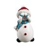 Christmas Snowman Family Statue Christmas Winter Decoration Christmas Resin Christmas Snowman Interior Decoration Statue