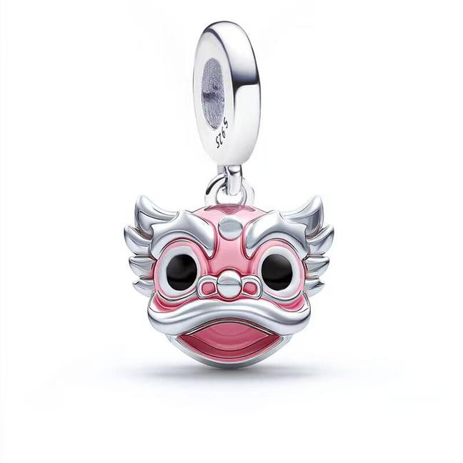 925 Silver Air Balloon Rose Girl Charms Fit European Bracelet, DIY Jewelry Making Accessories for Women