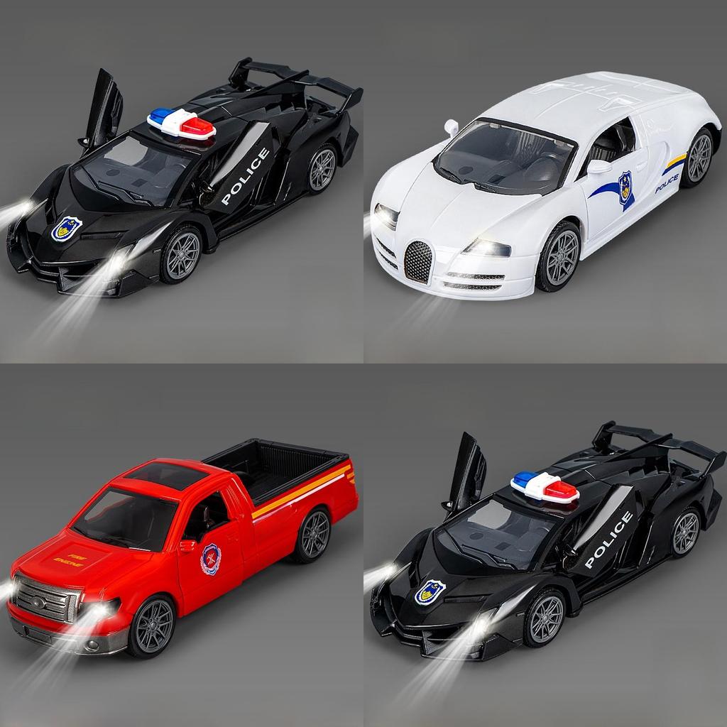 Inertia Police Car Model With Lights And Sound For Kids Playroom