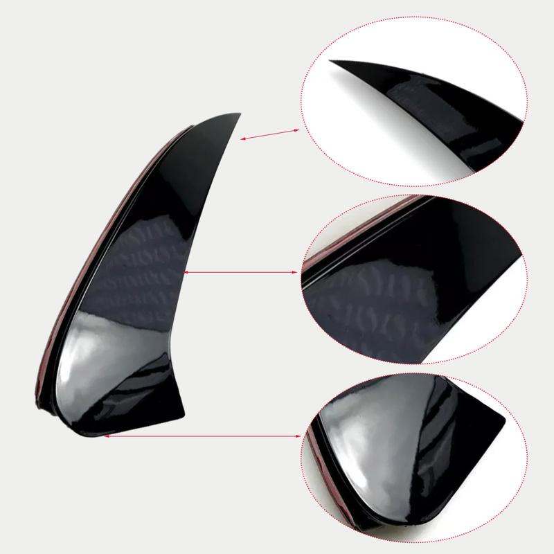 For Mercedes Benz CLS Class C257 CLS350 CLS450 AMG 2018  - Glossy Black Rear Bumper Spoiler Side Canard Splitter