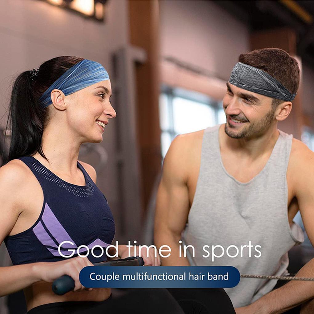 Elastic Yoga Headband Sport Sweatband Women Men Running Hair Band Workout Turban Outdoor Gym Fitness Bandage for