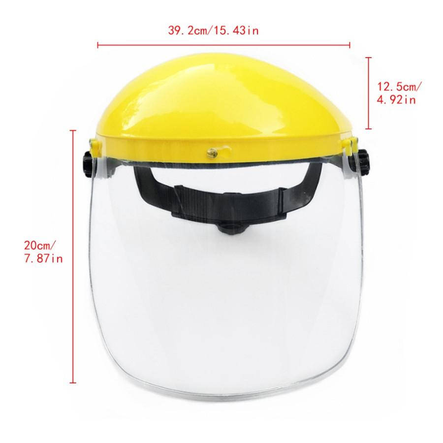 Safety Protective Mask Clear Head-mounted Face Eye Shield Screen Grinding