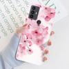 Für TCL 305 Hülle Für TCL 306 Blumenmuster Transparentes TPU Silikon Weiche Handyhüllen Cover Hülle Stoßstange Für TCL 305 306 Fundas
