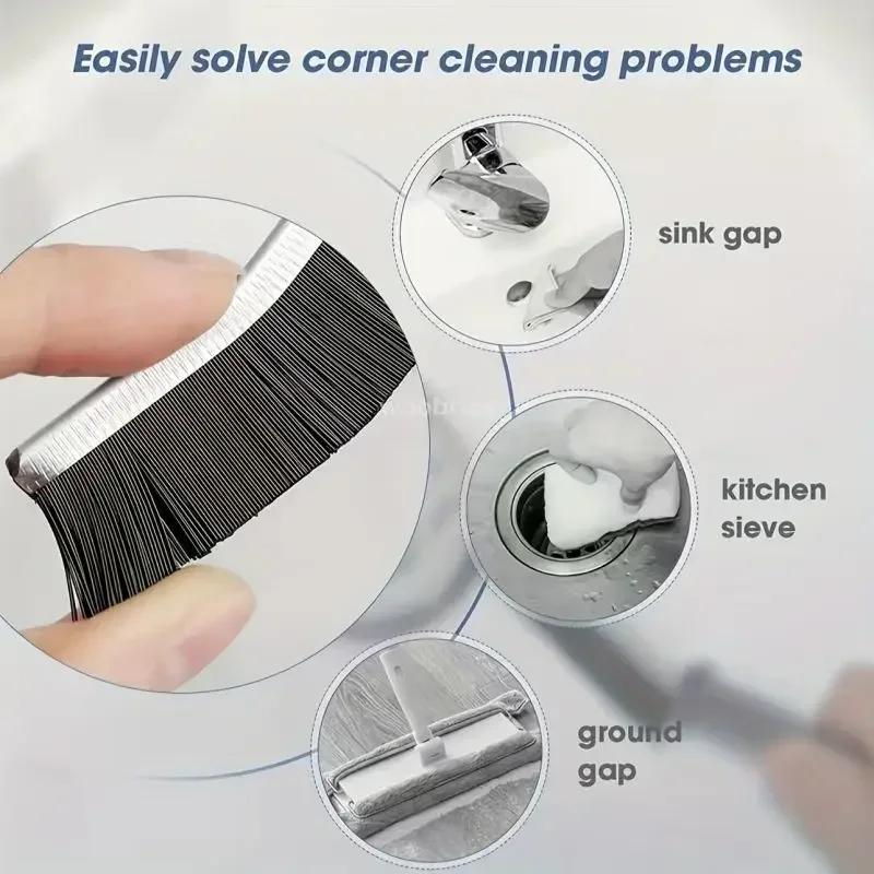 Crevice Cleaning Brush Window Bedroom Floor Line Cleaning Brush Kitchen Tile Dead End Bristle Cleaning Brush Household Supplies