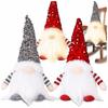 Christmas Gnome Elf Santa Claus Gnome Holidays Decoration Glowing LED 2 Pieces