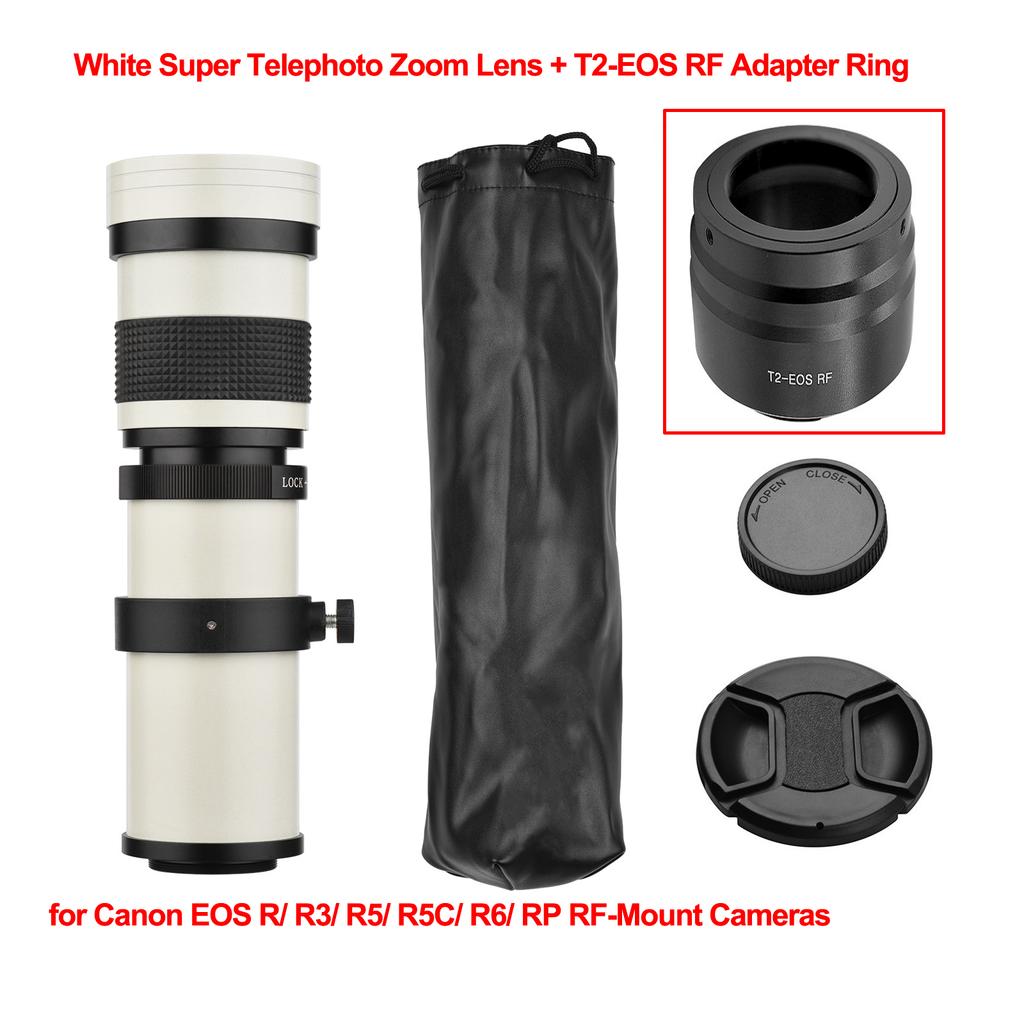 Camera MF Super Telephoto Zoom Lens F/8.3-16 420-800mm T Mount with 1/4 Thread for Canon Nikon Sony Fujifilm Olympus Cameras