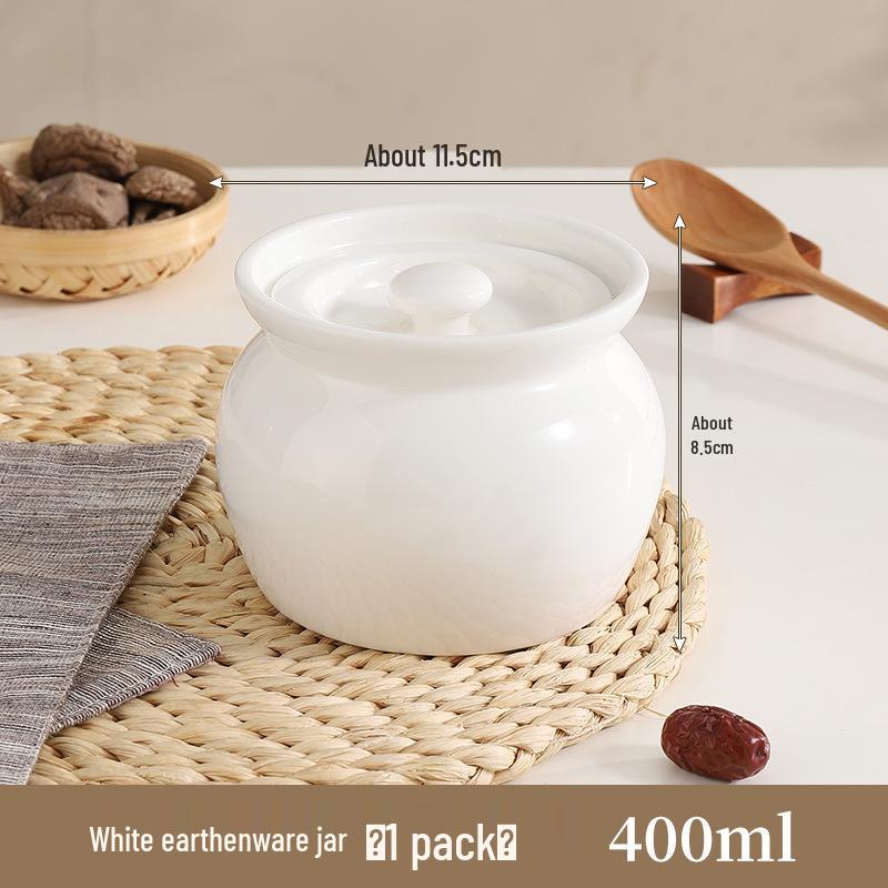Ceramic Double-Boiling Steaming and Stewing Pot for Shaxian Soup
