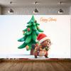 Christmas Banner Vibrant Colors Christmas Party Banner Christmas Decor Holiday Theme Animal Xmas Banner For Party Home