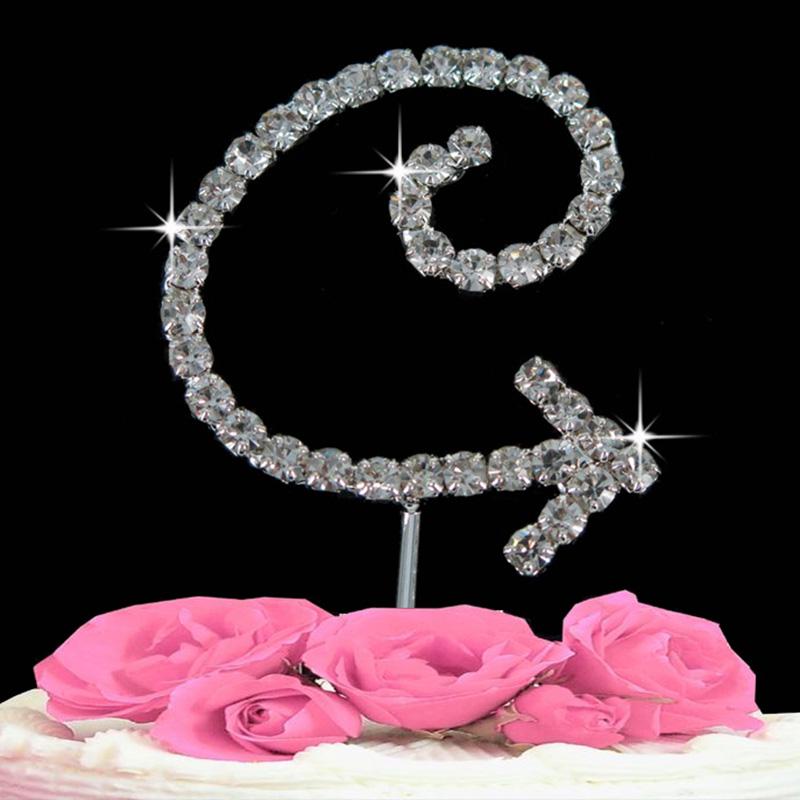Buy Rhinestone Crystal Letters Happy Birthday Cake Topper Words Cupcake