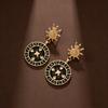 Light Luxury Trend Simple Button Design Earrings Fashion Niche Versatile Earrings Retro Classic Earrings