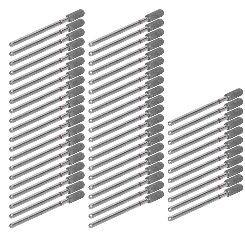 50pcs Carborundum Nail Drill Bits Remove Dead Skin Universal Nail Polishing Grinding Heads P5