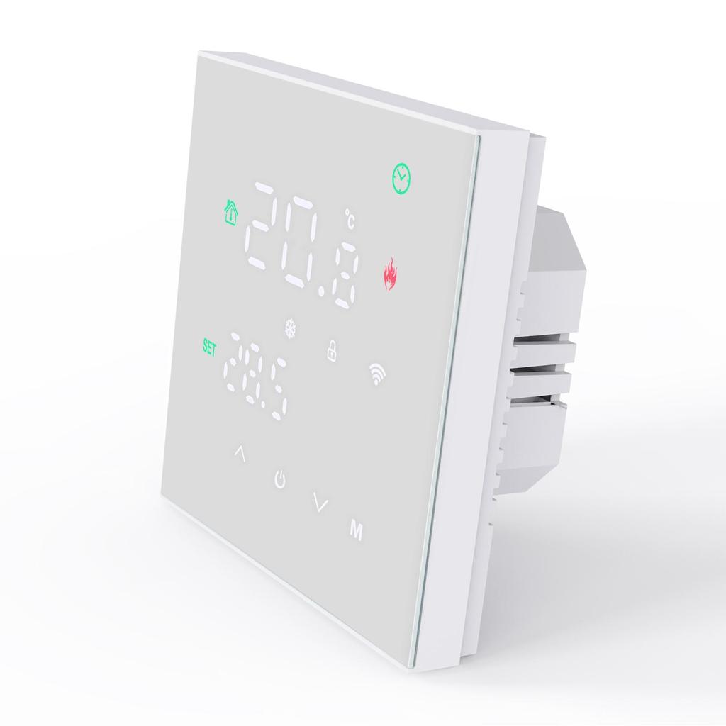 Tuya WiFi Smart touchscreen thermostaat Elektrische vloerverwarming Gasboiler / waterverwarming Temperatuurregelaar Alexa Voice App-bediening