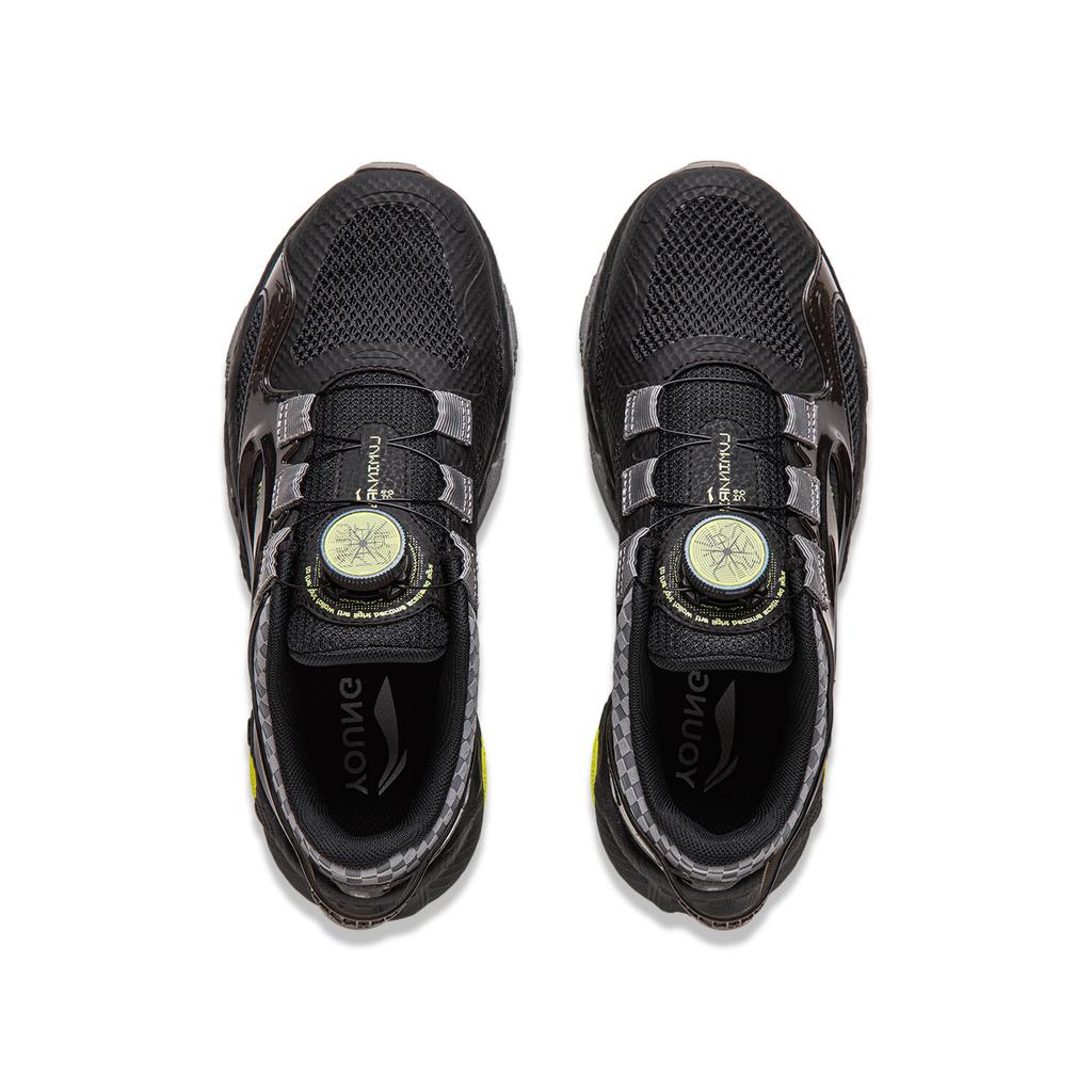 Li Ning Kids Soft Versatile Non-Slip Shock Absorbing Durable Rebound Low-Top Casual Shoes Kids Casual Shoes Black YKCU100-3