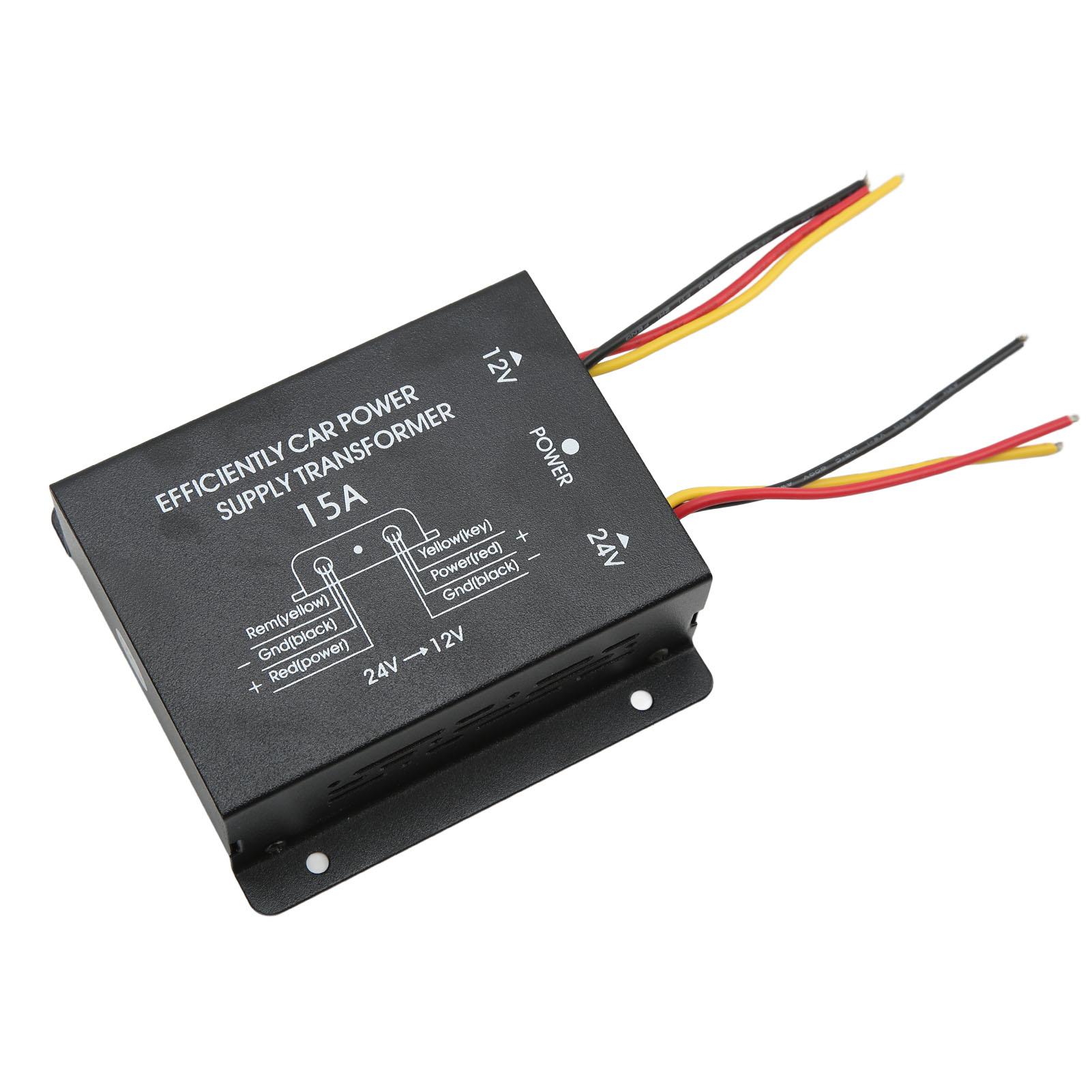 

24V to 12V Converter Short Circuit Protection Professional Environmental Car Voltage Reducer20A