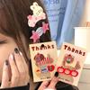 2 Pcs Cartoon Hair Clip Set Acrylic Duckbill Clip Fun Hair Claw Clip  Girl Hair Accessories
