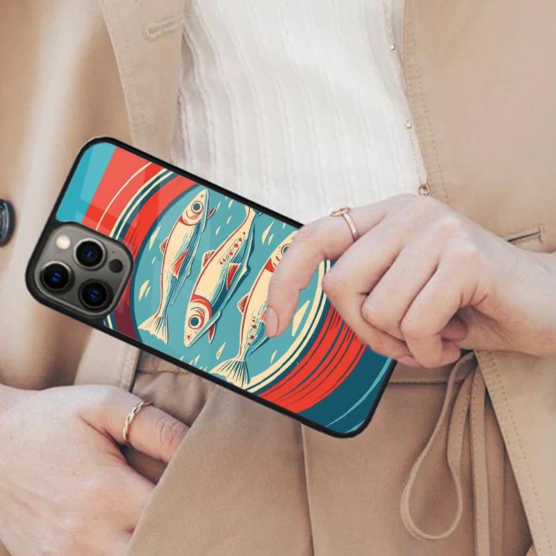 

Sardines Salted fish Canned Magnetic Phone Case For APPLE iPhone 17 Air 16 14 13 12 Pro Max 15 Plus Wireless MagSafe Cover iPhone 13mini