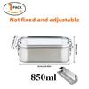 Stainless Steel Bento Lunch Box for Kid and Adults, Portable Leak-Proof Meal Prep Food Storage Container Dishwasher Freezer Safe