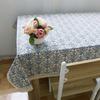 Retro Blue and White Porcelain Table Cloth Lace Rectangular Chinese Style Cotton Print Dinning Table