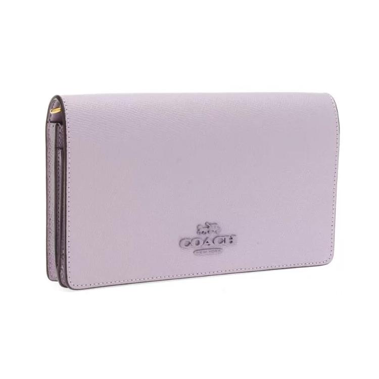 New COACH Hayden Cow Leather Shoulder Bag, Crossbody Bag Women's Taro Purple 89674-B4SOT