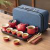 Ceramic Portable Travel Tea Set Household Gifts Business Company High-end Gifts