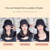 Bucket Hat Synthetic With Hair Cap  Short Straight Bob Fall Autumn Hat Wigs For Women Clip On Hair Extensions