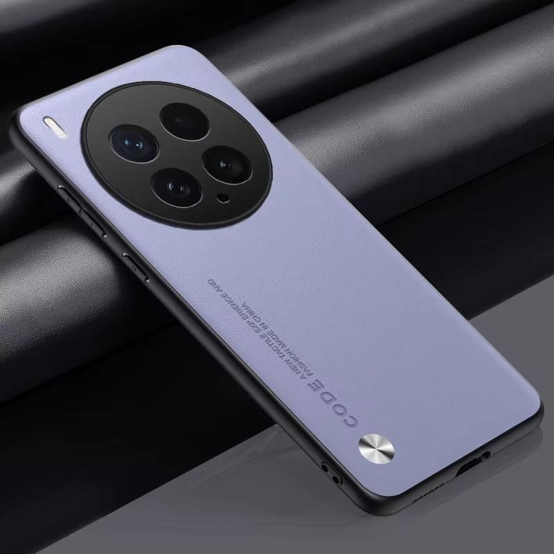 Carbon Fiber PU Leather Cover For VIVO X200Ultra X200 Pro mini X200S Matte Anti-Shock Phone Protection Cases