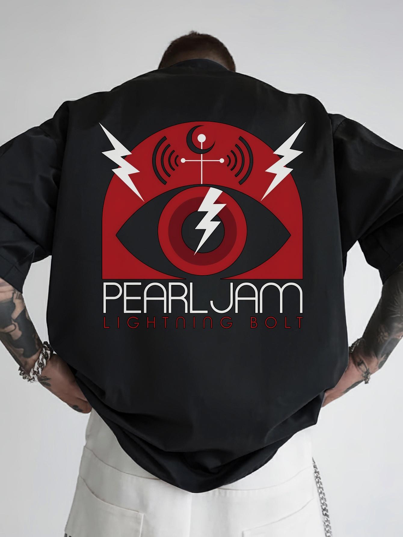 

Retro Rock Band Graphic T-shirt - Lighting Bolt Design M
