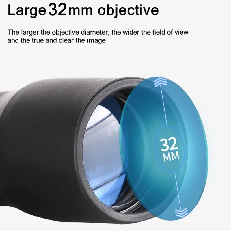 22x32 Professional Binoculars Low-light Night Vision Portable Hunting Telescope Long Range For Birding Watching Trip Camping