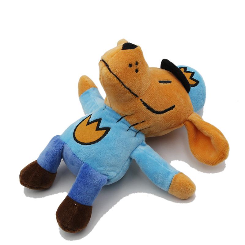 25CM Detective cão aventura pelúcia desenho animado garra boneca presente para crianças brinquedos com travesseiro de dormir
