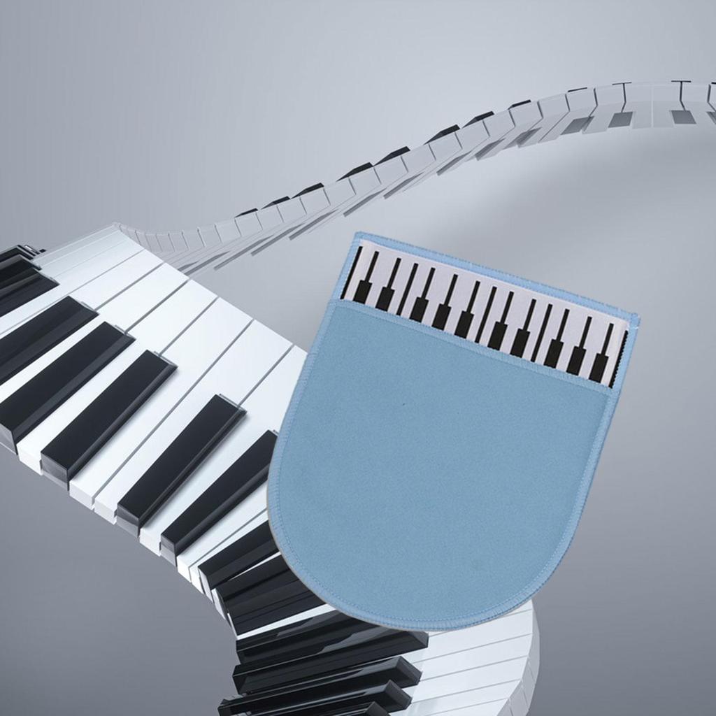 Instrument Polishing Cloth Microfiber Clean Dusting Mitt Keyboard Cleaning Glove for Musical
