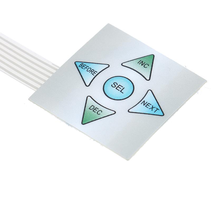 5klávesová maticová 1x5 membránová klávesnice Panel ovládací klávesnice 40*40 mm