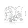 Kovové vykrajovátka Vánoční sob Ražební šablona Vykrajovátka pro výrobu přání Scrapbooking Papírové řemesla DIY Šablona Forma