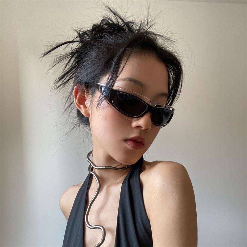 Cat Eye Glasses Punk Style Women Sunglasses Fashion Eyewear Future Technology Sense Sunglasses Men Women Trend Sun Glasses