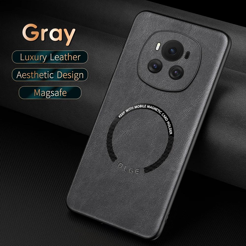 For Honor Magic 7 7 Pro 6 6 Pro Fine Hole Sheepskin Magnetic TPU Soft Edge Anti-Drop Anti Fingerprint Phone Case