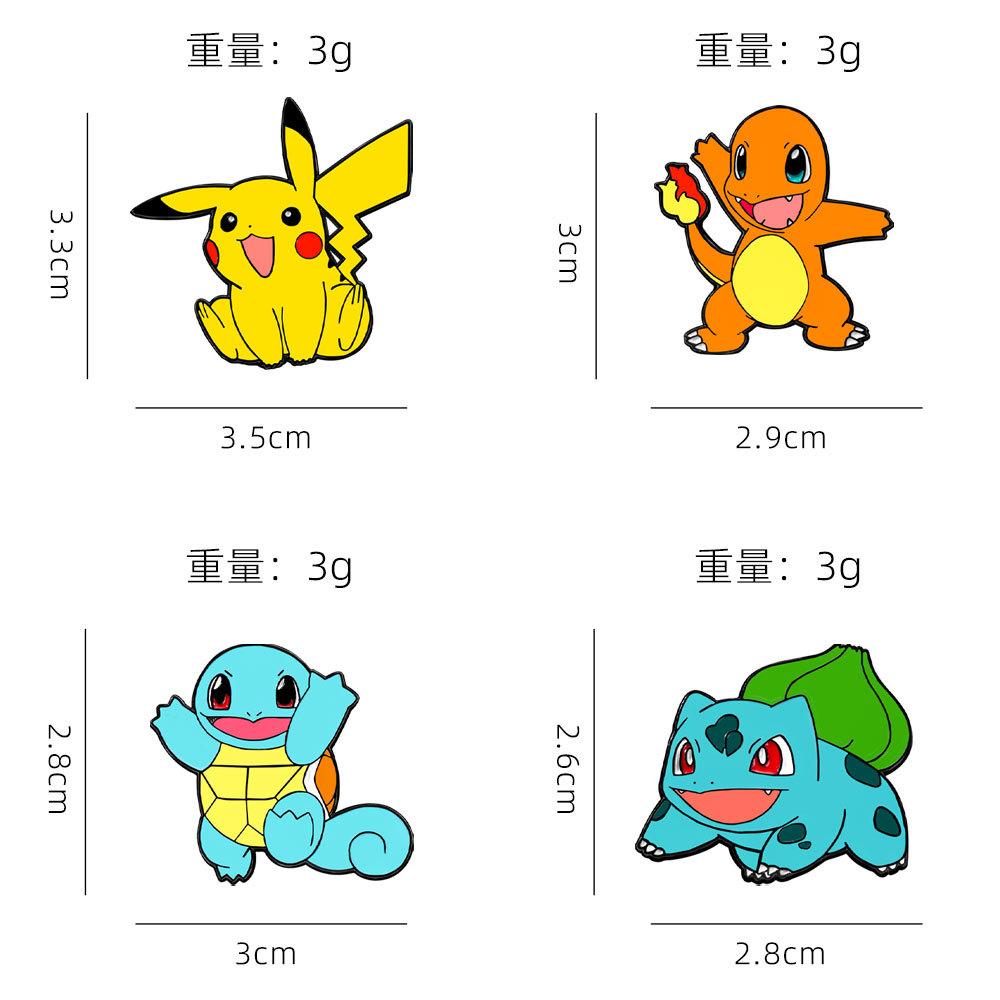 Pokémon Cartoon Badge Pikachu Pokémon Pokémon Anime Doll Cute Brooch