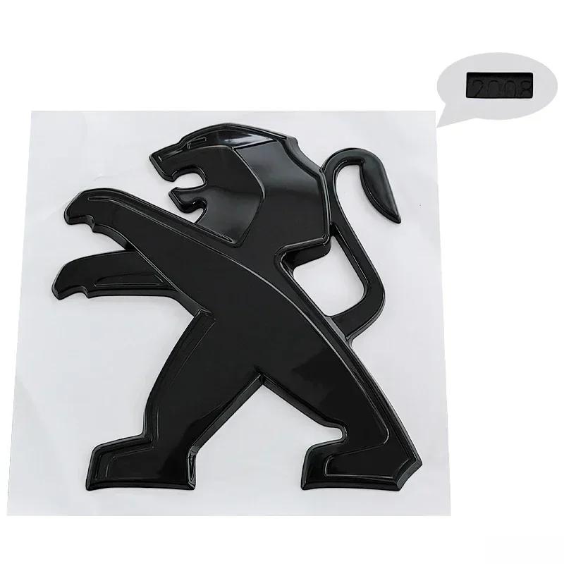 ABS Lion Shape Car Front Rear Logo Stickers Badge for Peugeot 2008 3008 2021N 2022 2023 Auto Hood Emblem Trunk Decals Accessories