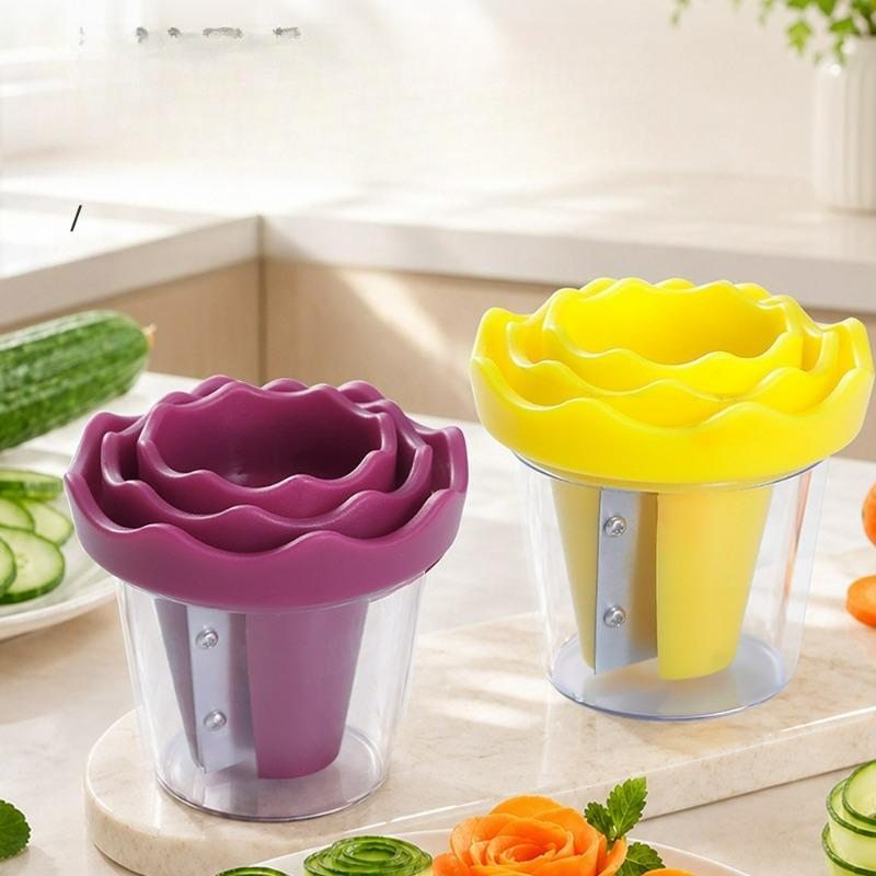 New Vegetable Flower Curler Kitchen Tools Creative Fruit Carving Gadgets Easy Use Creative Gadgets