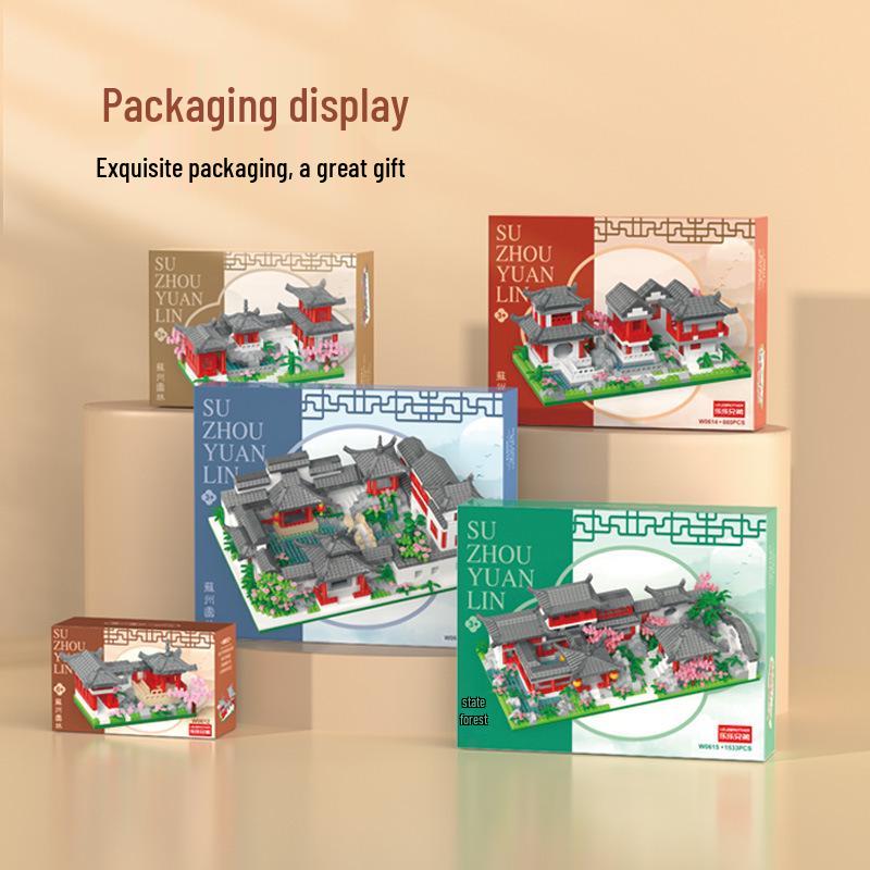 Ancient Style Architecture Building Blocks - Compatible with LEGO, Educational Assembly Gift for Kids