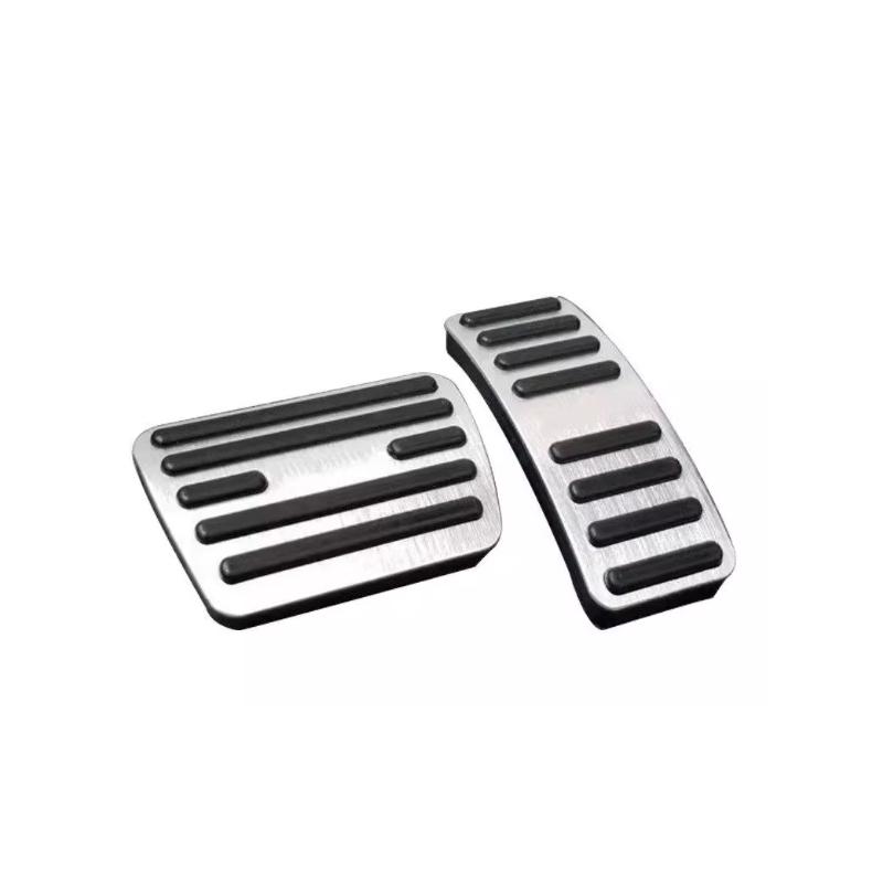 

Car Foot Cover for MG S5 MGS5 EV ES34 2025~2027 Gas Brake Pedal Rubber Anti-Slip Alloy Footrest Pad No drilling Part Accessories срібний