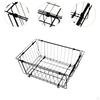 Zusammenklappbarer Drahtkorb, faltbares Aufbewahrungseisen zum Ordnen, praktisch,
