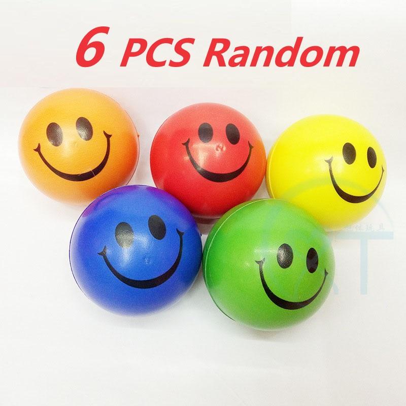

6 шт. Іграшки Стрес-м яч Зняття тривоги Для хлопчиків Дівчаток Стискаючий м яч Що знімає стрес цікавий Дитячі Іграшки
