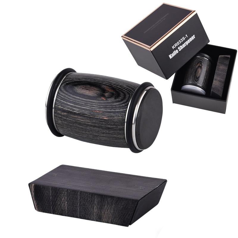 Rolling Knife Sharpener Fast Diamond Ceramic Discs 15° /20° Magnetic Angles for Any Blade Hardness Sharpening Kit with Gift Box