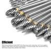 20pcs Tungsten Steel Carbide Burr Grinder Head Die Grinder Rotary Drill Bits